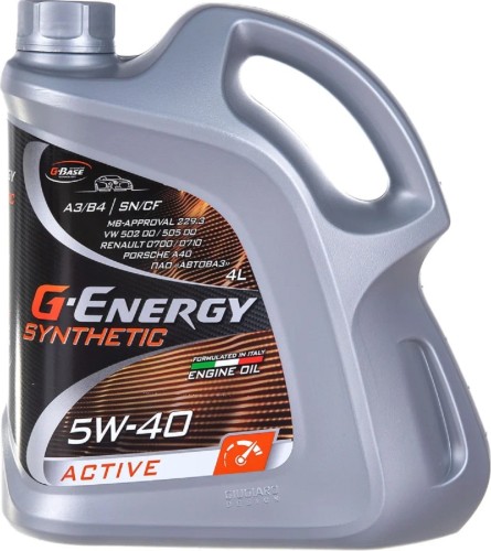 Масло моторное G-ENERGY Synthetic Active 5W-40 4 л 253142410