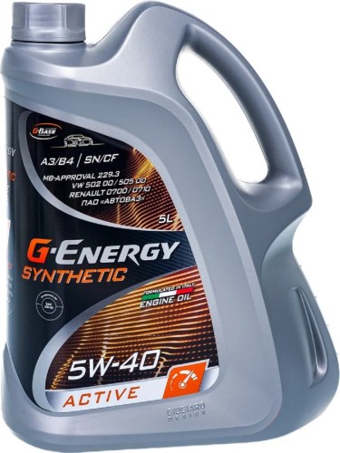 Масло моторное G-ENERGY Synthetic Active 5W-40 5 л 253142411