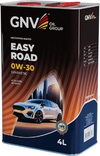 Масло моторное GNV Easy Road 0W30 4 л (металл. канистра) GER1M11280011110300004
