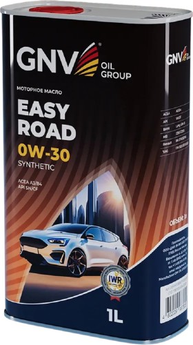Масло моторное GNV Easy Road 0W30 1 л (металл. канистра) GER1M11280011110300001