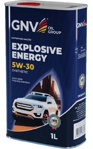 Масло моторное GNV Explosive Energy 5W30 Synthetic 1 л (металл. канистра) GEE1M10453040120530001
