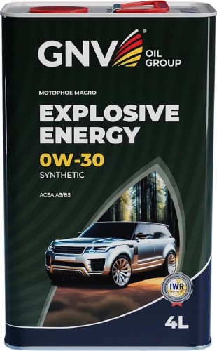 Масло моторное GNV Explosive Energy 0W30 Synthetic 4 л (металл. канистра) GEE1M10453040120030004 - изображение 2