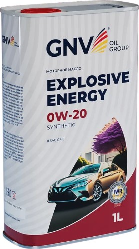 Масло моторное GNV Explosive Energy 0W20 Synthetic 1 л (металл. канистра) GEE1M10453040120020001 - изображение 3