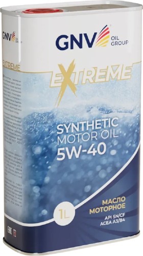 Масло моторное GNV Extreme 5W40 1 л (металл. канистра) GE11021922010010540001 - изображение 3