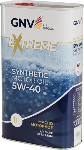 Масло моторное GNV Extreme 5W40 1 л (металл. канистра) GE11021922010010540001