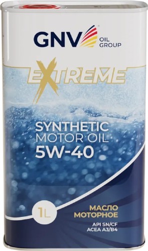 Масло моторное GNV Extreme 5W40 1 л (металл. канистра) GE11021922010010540001 - изображение 2