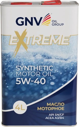 Масло моторное GNV Extreme 5W40 4 л (металл. канистра) GE11021922010010540004 - изображение 2