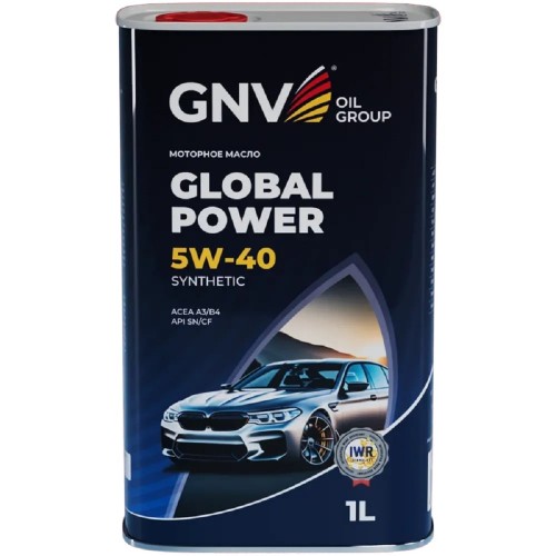 Масло моторное GNV Global Power 5W40 Synthetic 1 л (металл. канистра) GGP1M11072017510540001 - изображение 2