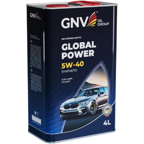 Масло моторное GNV Global Power 5W40 Synthetic 4 л (металл. канистра) GGP1M11072016540540004 - изображение 3