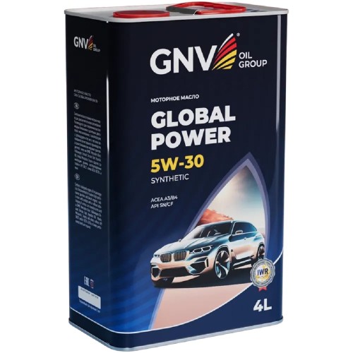 Масло моторное GNV Global Power 5W30 Synthetic 4 л (металл. канистра) GGP1M11064010130530004 - изображение 3
