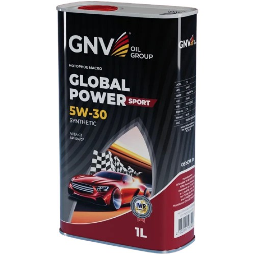 Масло моторное GNV Global Power Sport 5W30 Synthetic 1 л (металл. канистра) GPS1M10564010130530001