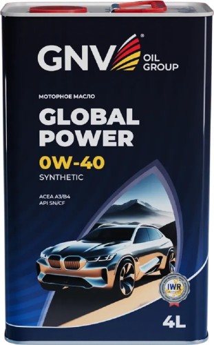 Масло моторное GNV Global Power 0W40 Synthetic 4 л (металл. канистра) GGP1M11064010130040004 - изображение 2