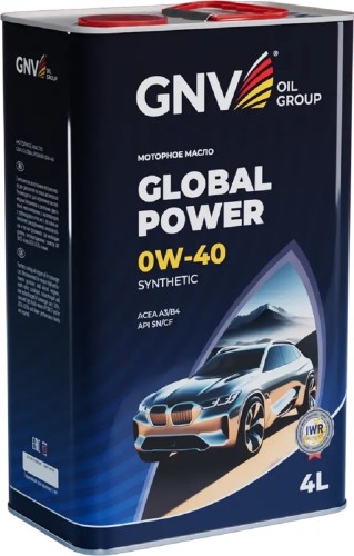 Масло моторное GNV Global Power 0W40 Synthetic 4 л (металл. канистра) GGP1M11064010130040004 - изображение 3
