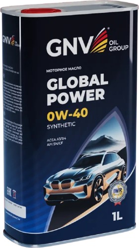 Масло моторное GNV Global Power 0W40 Synthetic 1 л (металл. канистра) GGP1M11064010130040001 - изображение 3