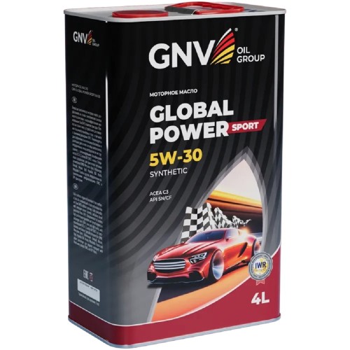 Масло моторное GNV Global Power Sport 5W30 Synthetic 4 л (металл. канистра) GPS1M10564010130530004 - изображение 3