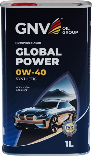 Масло моторное GNV Global Power 0W40 Synthetic 1 л (металл. канистра) GGP1M11064010130040001 - изображение 2