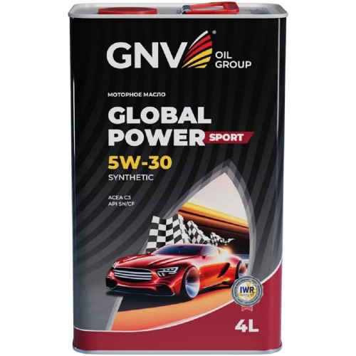 Масло моторное GNV Global Power Sport 5W30 Synthetic 4 л (металл. канистра) GPS1M10564010130530004 - изображение 2