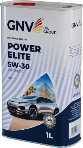 Масло моторное GNV Power Elite 5W30 Synthetic 1 л (металл. канистра) GPE1M12080018230530001