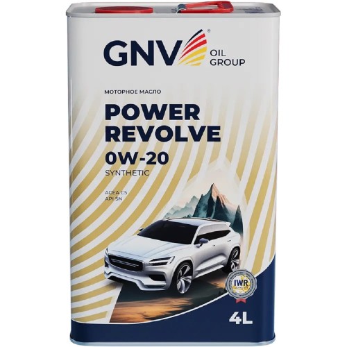 Масло моторное GNV Power Revolve 0W20 4 л (металл. канистра) GPR1M20454040130020004 - изображение 2