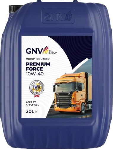Масло моторное GNV Premium Force 10W40 20 л GPF1011404014511040020