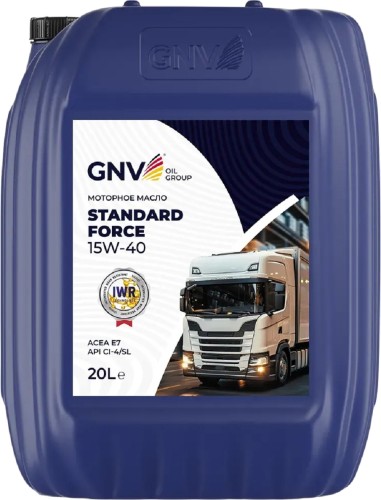 Масло моторное GNV Standard Force 15W40 20 л GSF1011552014511540020 - изображение 2