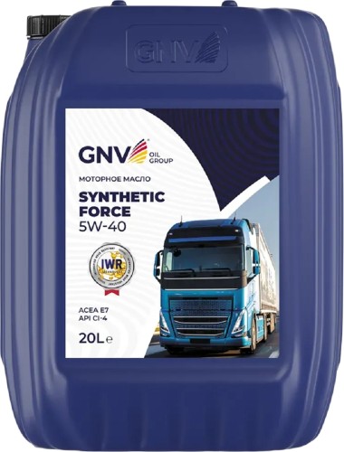 Масло моторное GNV Synthetic Force 5W40 20 л GSF1011442511110530020