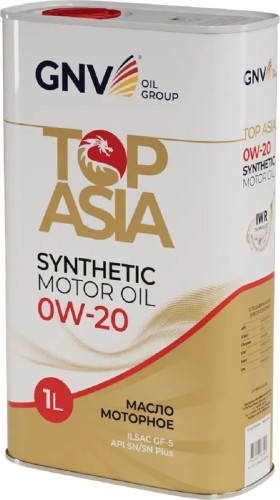 Масло моторное GNV Top Asia 0W20 1 л (металл. канистра) GTA1011884020010020001