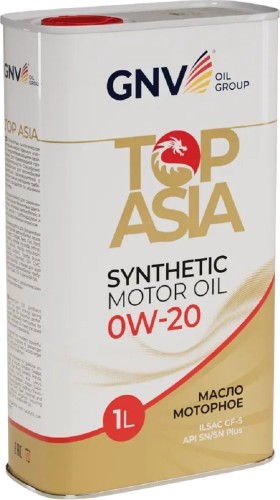 Масло моторное GNV Top Asia 0W20 1 л (металл. канистра) GTA1011884020010020001 - изображение 3