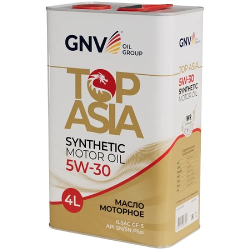 Масло моторное GNV Top Asia 5W30 4 л (металл. канистра) GTA1011904020010530004