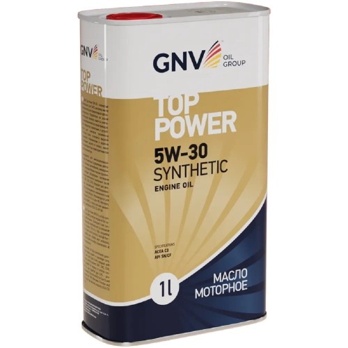 Масло моторное GNV Top Power 5W30 Synthetic 1 л (металл. канистра) GTP1011872020010530001 - изображение 3