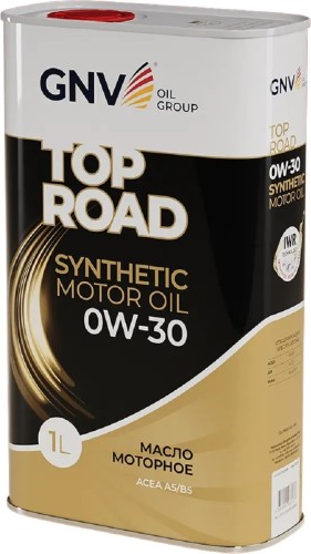 Масло моторное GNV Top Road 0W30 1 л (металл. канистра) GTR1012702010010030001