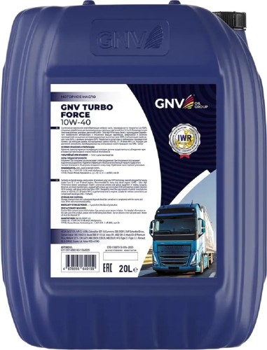 Масло моторное GNV Turbo Force 10W40 20 л GTF1011488014511040020 - изображение 2