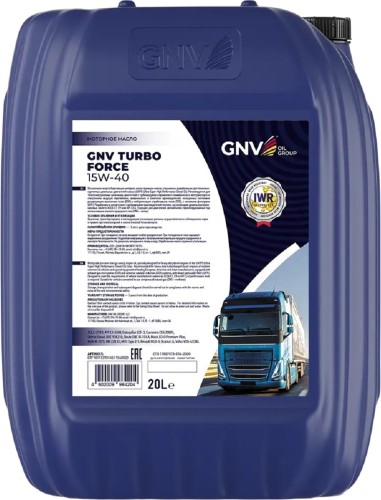 Масло моторное GNV Turbo Force 15W40 20 л GTF1011537014511540020 - изображение 2