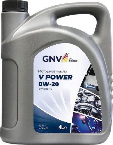 Масло моторное GNV V POWER 0W20 4 л GVP1020454040130020004