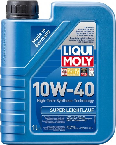 Масло моторное LIQUI MOLY SAE 10W40 Super Leichtlauf   1 л 1928/9503 синтетическое 9503/1928