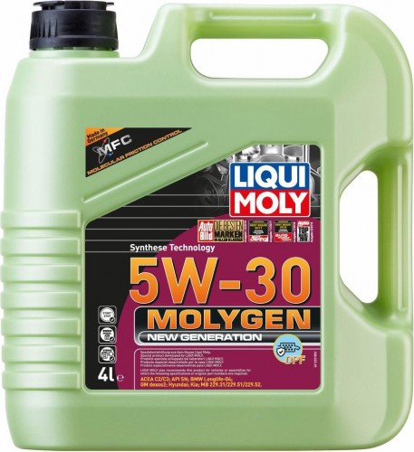 Масло моторное LIQUI MOLY SAE  5W30 Molygen New Generation DPF 4 л 21225 синтетическое 21225