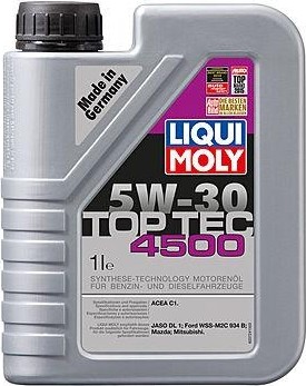 Масло моторное LIQUI MOLY SAE  5W30 Top Tec 4500   1 л. 2317/3724 синтетическое 3724