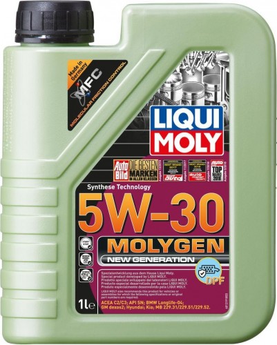 Масло моторное LIQUI MOLY SAE  5W30 Molygen New Generation DPF 1 л 21224 синтетическое 21224