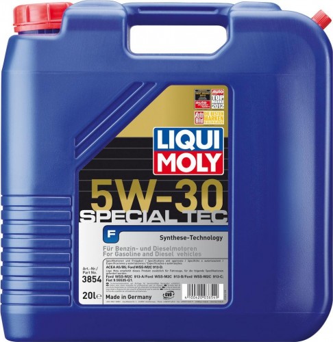 Масло моторное LIQUI MOLY SAE  5W30 Special Tec F  20 л 3854 синтетическое 3854