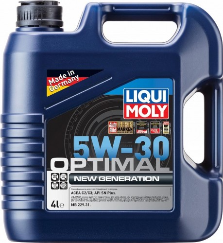 Масло моторное LIQUI MOLY SAE  5W30 Optimal New Generation  4 л 39031 синтетическое 39031
