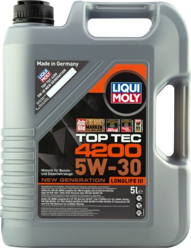 Масло моторное LIQUI MOLY SAE  5W30 Top Tec 4200   5 л. 7661/8973 синтетическое 8973/7661