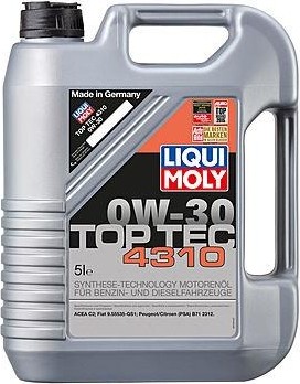 Масло моторное LIQUI MOLY SAE  0W30 Top Tec 4310 5 л 2362 синтетическое 2362/3736