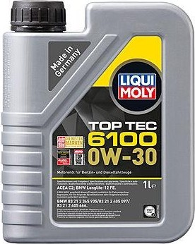 Масло моторное LIQUI MOLY SAE  0W30 Top Tec 6100 1 л 20777 синтетическое 20777