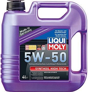 Масло моторное LIQUI MOLY SAE  5W50 Synthoil High Tech   4 л 9067 синтетическое 9067