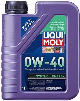 Масло моторное LIQUI MOLY SAE  0W40 Synthoil Energy   1 л 1922 синтетическое 9514/1922