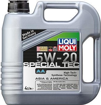 Масло моторное LIQUI MOLY SAE  5W20 Special Tec AA  4 л 7621/7658 синтетическое 7658/7621