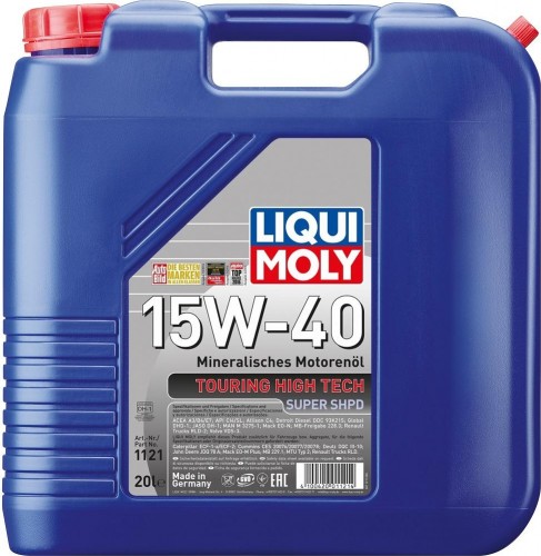 Масло моторное LIQUI MOLY SAE 15W40 Touring High Tech Super SHPD  20 л 1121 1121