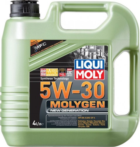 Масло моторное LIQUI MOLY SAE  5W30 Molygen New Generation  4 л 9042/9089 синтетическое 9089/9042
