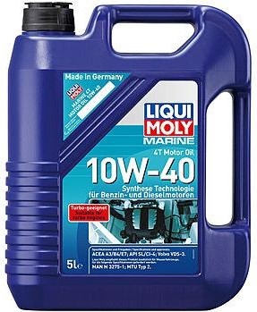 Масло моторное LIQUI MOLY SAE 10W40 Marine 4T Motor Oil  5 л 25013 синтетическое 25013