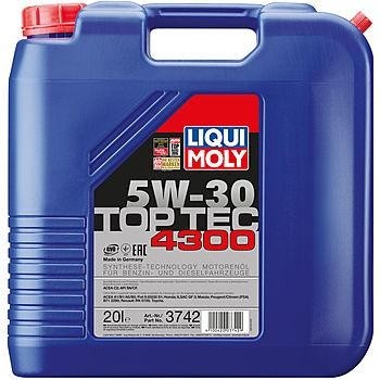 Масло моторное LIQUI MOLY SAE  5W30 Top Tec 4300  20 л. 3742 синтетическое 3742